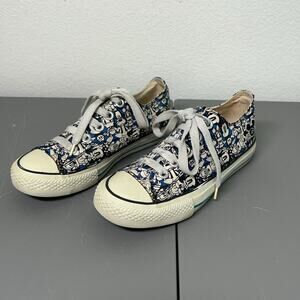 Disney Canvas Sneakers Mickey Mouse Womens EU 37 US 6.5 White Lace Up